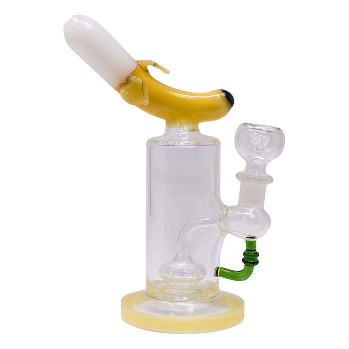 Yellow Banana Glass Bong 8 Inches