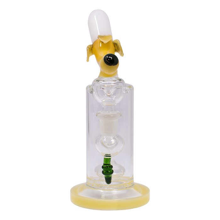 Yellow Banana Glass Bong 8 Inches