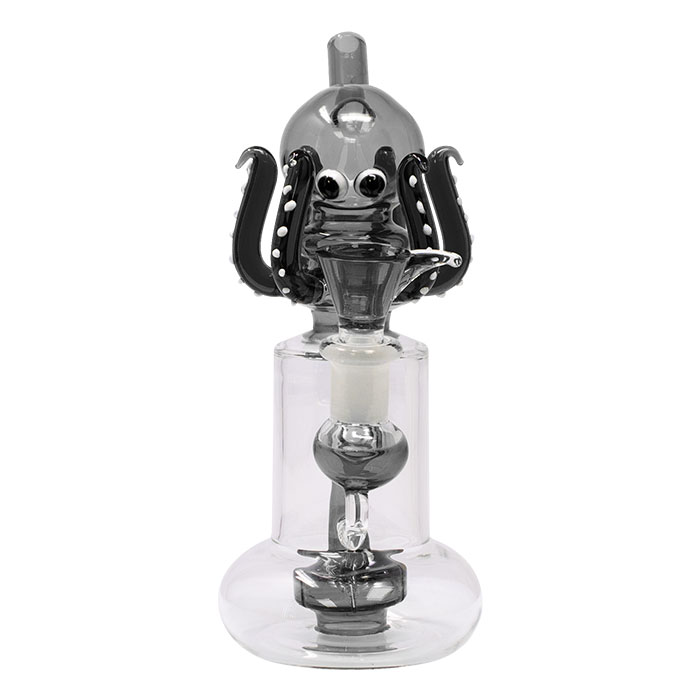 Black Octopus 7 Inches Glass Bong 