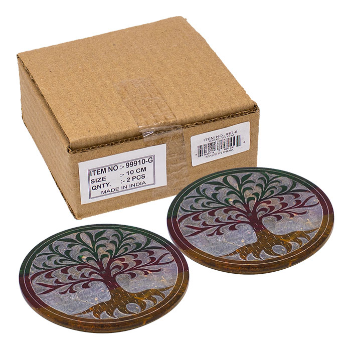 Eternal Tree 4 Inches Soapstone Scented Aroma Plate Ct-2