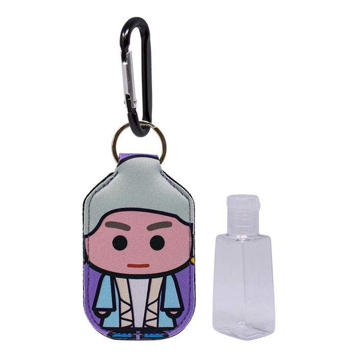 Golden Girls Dorothy Keychain with Hand Sanitizer Bottle Holder