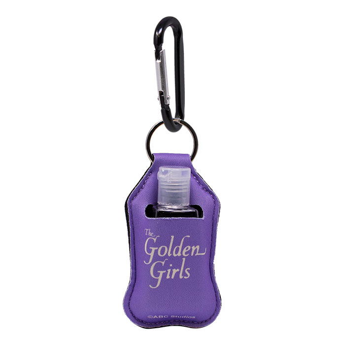 Golden Girls Dorothy Keychain with Hand Sanitizer Bottle Holder