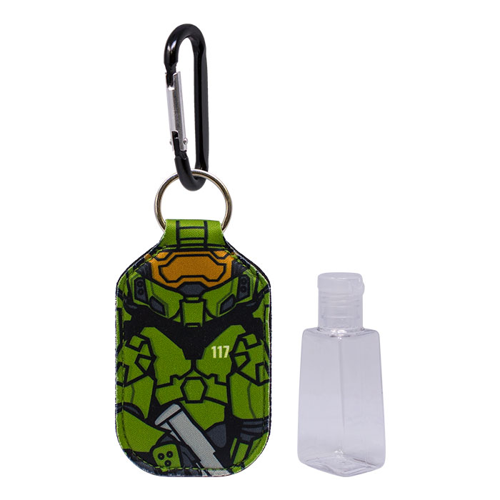 Halo Master Chief Hand Sanitizer Bottle Holder Keychain