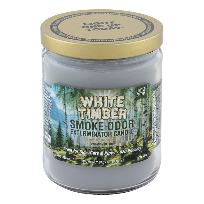 White Timber Smoke Odor Limited Edition Exterminator Candle 