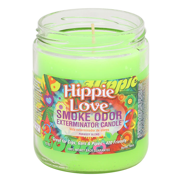 Hippie Love Smoke Odor Pop Culture Exterminator Candle 