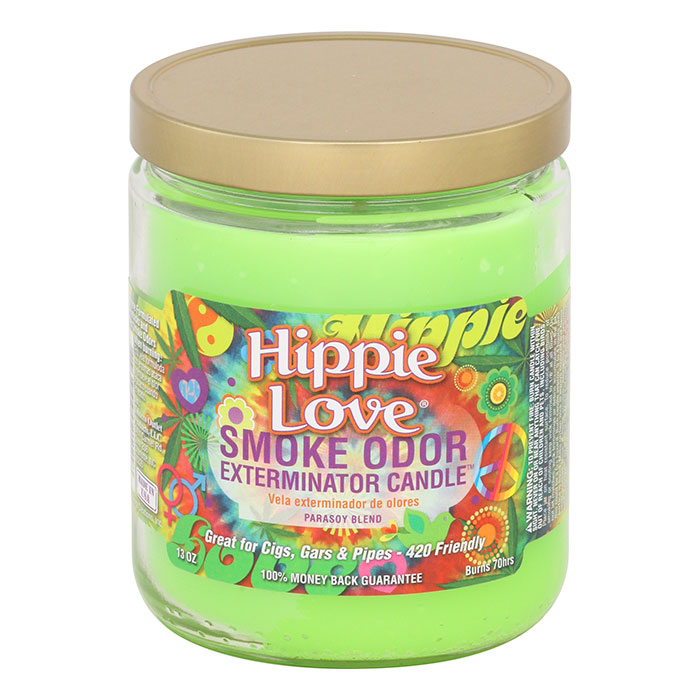 Hippie Love Smoke Odor Pop Culture Exterminator Candle 