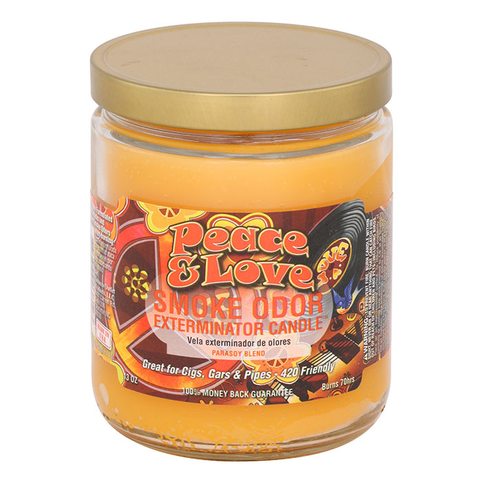 Peace & Love Smoke Odor Pop Culture Exterminator Candle 