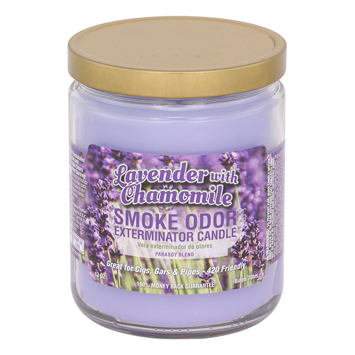 Lavender With Chamomile Smoke Odor Year-Round Fragrances Exterminator Candle 