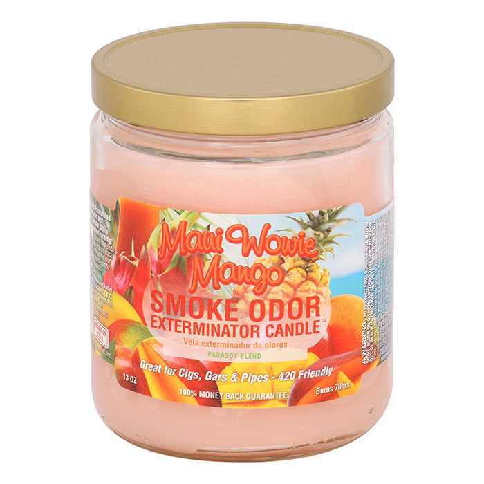 Maui Wowie Mango Smoke Odor Year-Round Fragrances Exterminator Candle 