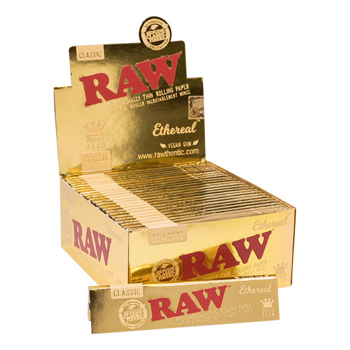 Raw Classic Ethereal King Size Rolling Paper Ct 50