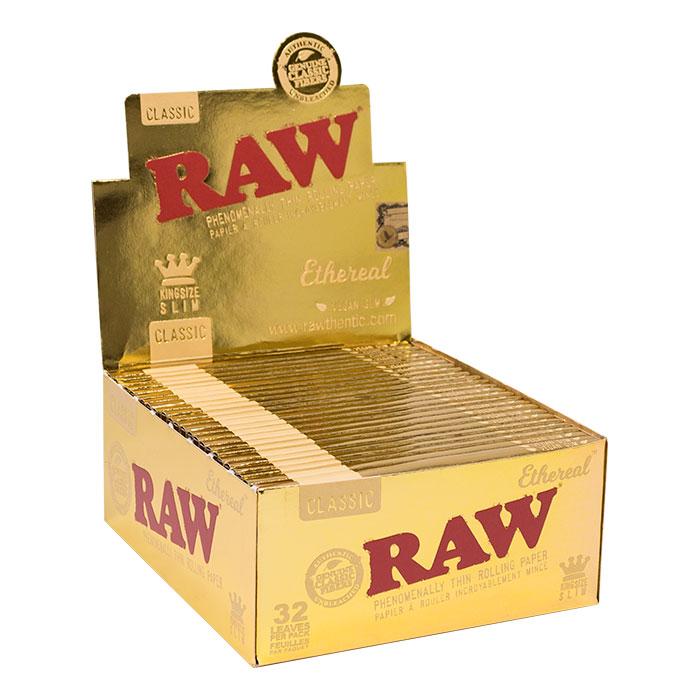 Raw Classic Ethereal King Size Rolling Paper Ct 50