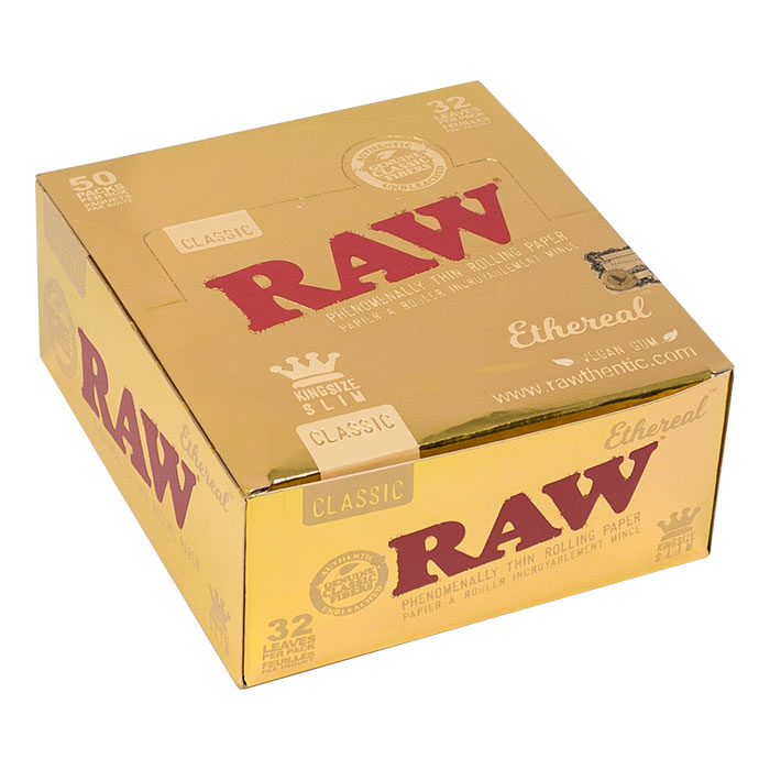 Raw Classic Ethereal King Size Rolling Paper Ct 50