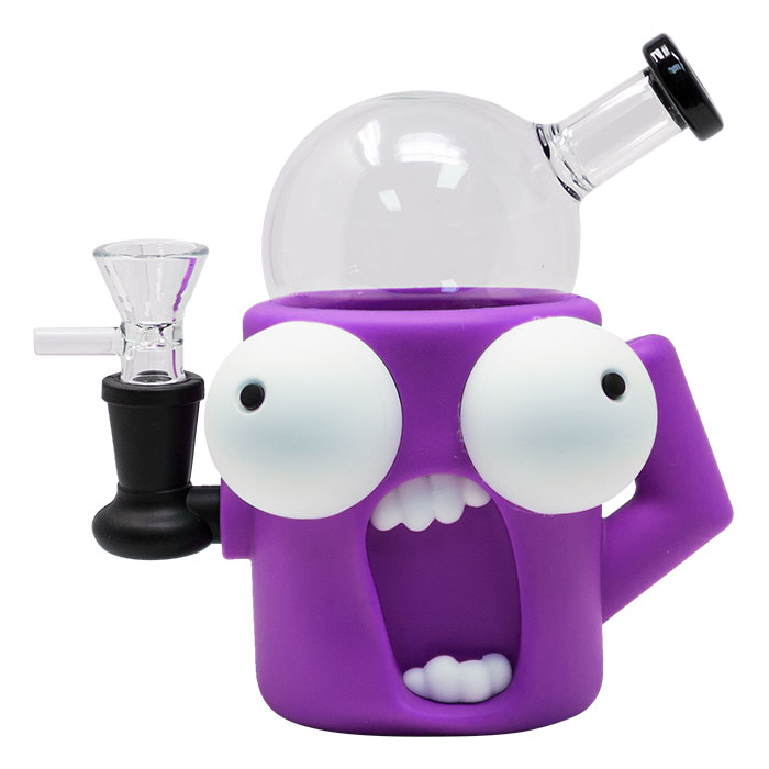 Purple Quirky Eye-Popping 6 Inches Silicone Bong