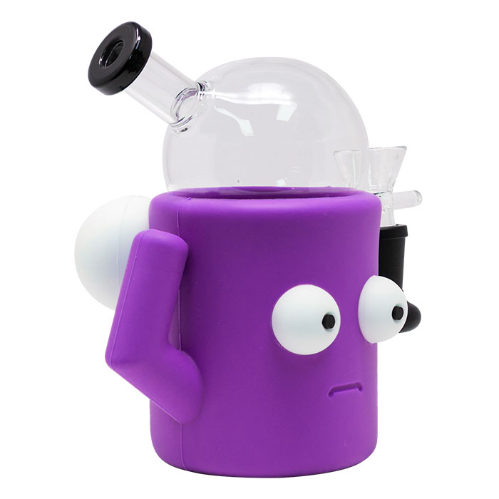 Purple Quirky Eye-Popping 6 Inches Silicone Bong