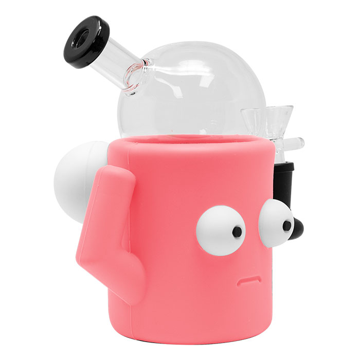 Pink Quirky Eye-Popping 6 Inches Silicone Bong