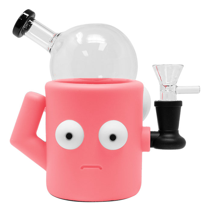 Pink Quirky Eye-Popping 6 Inches Silicone Bong