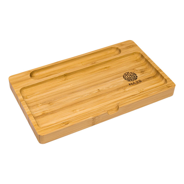 Maze Classic Bamboo 10X6 Rolling Tray Rolling Tray