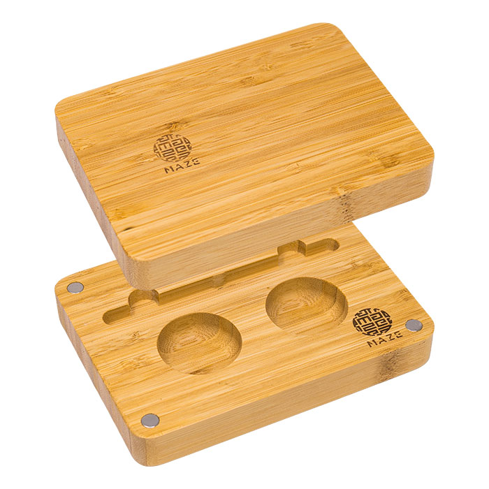 Maze Quick Fold Bamboo 10X7 Rolling Tray