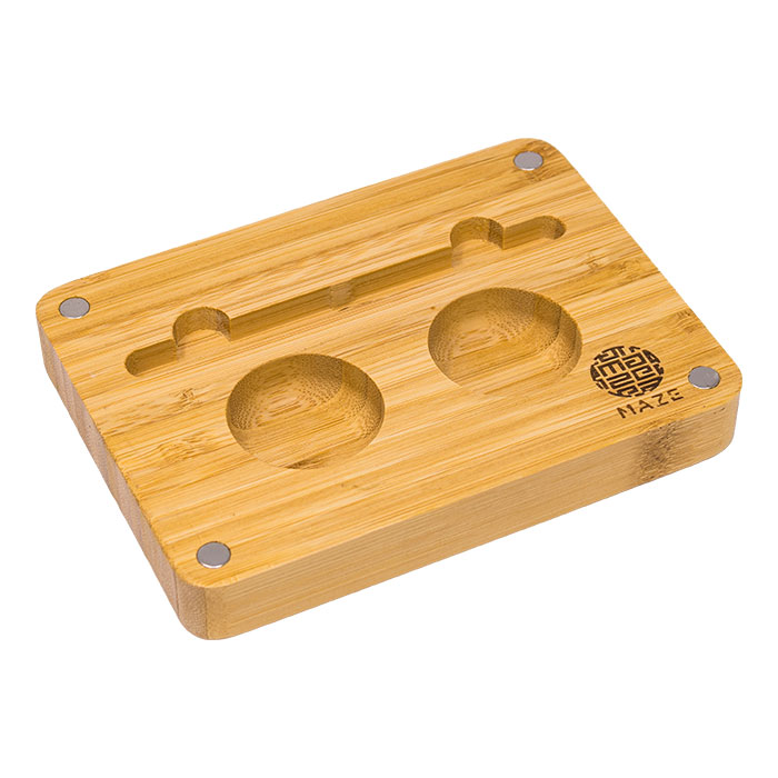 Maze Quick Fold Bamboo 10X7 Rolling Tray