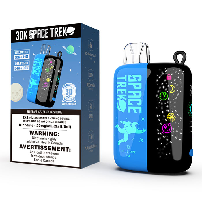 BC Compliance-Blue Razz Ice Space Trek Disposable Vape Ct 5