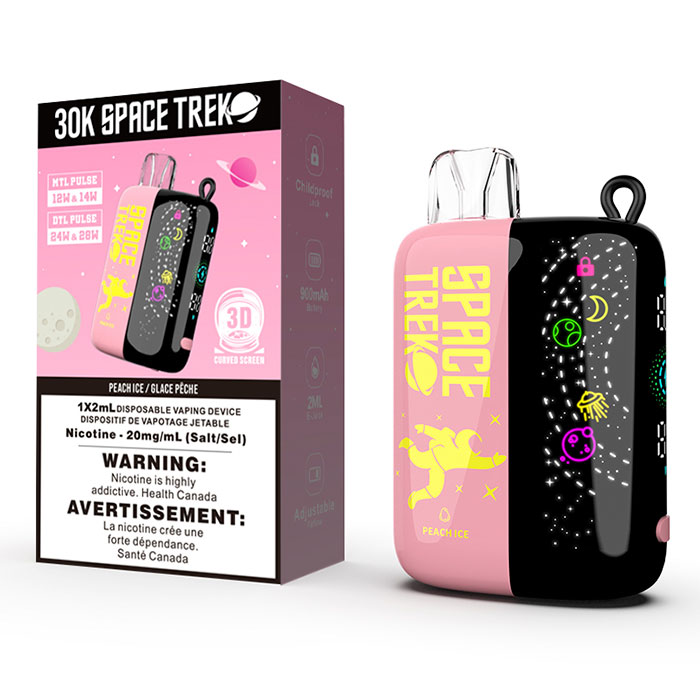 BC Compliance-Peach Ice Space Trek Disposable Vape Ct 5