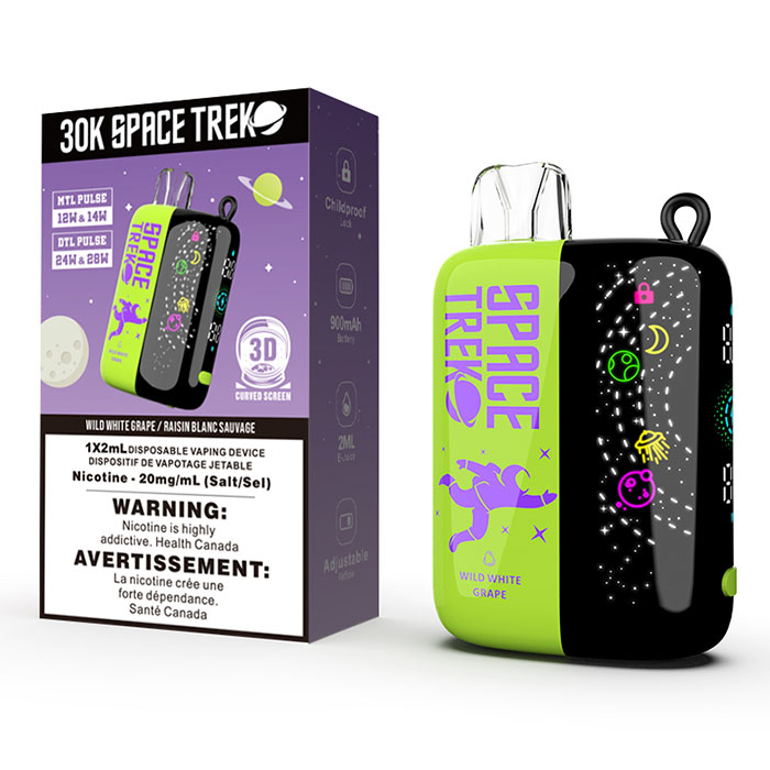 Wild White Grape Space Trek 30000 Puffs Disposable Vape Ct 5