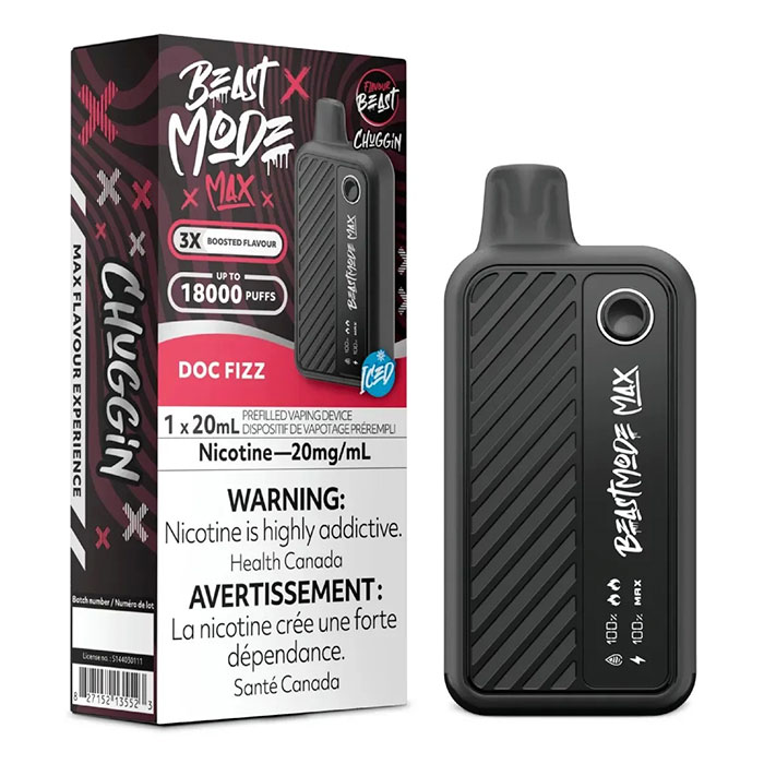 (Stamped)Doc Fizz Flavour Beast Mode Max 18000 Puffs Disposable Vape by Flavour Beast Ct 5