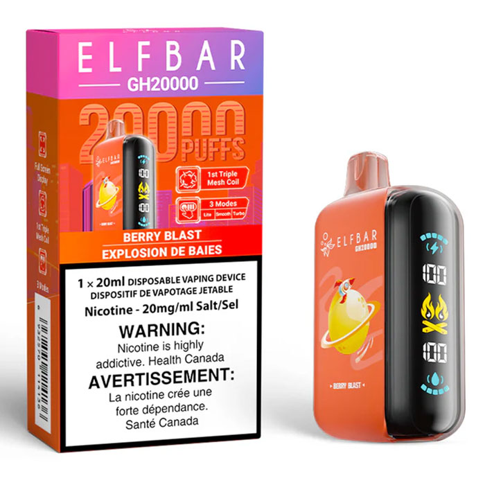 (Stamped) Berry Blast Elfbar GH20000 Puffs Disposable Vape Ct-5