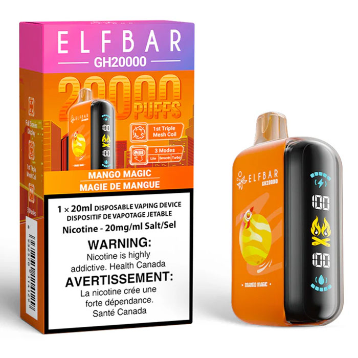 (Stamped) Mango Magic Elfbar GH20000 Puffs Disposable Vape Ct-5