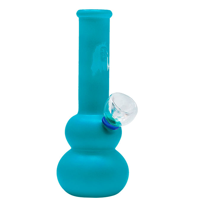 Sky Blue Frosted Color Glass Bong 7 Inches