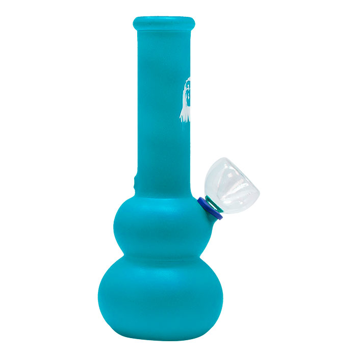 Sky Blue Frosted Color Glass Bong 7 Inches