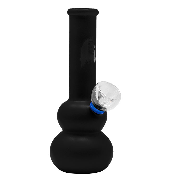 Black Frosted Color Glass Bong 7 Inches