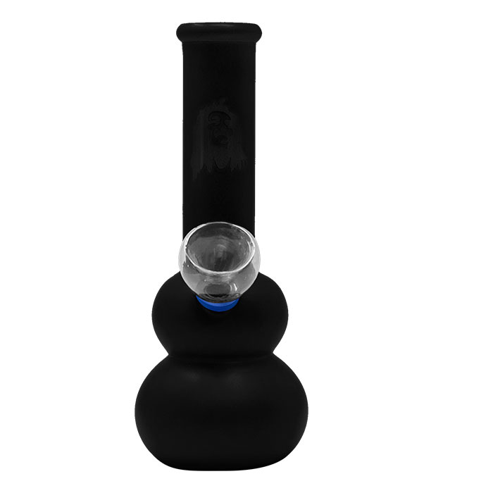 Black Frosted Color Glass Bong 7 Inches