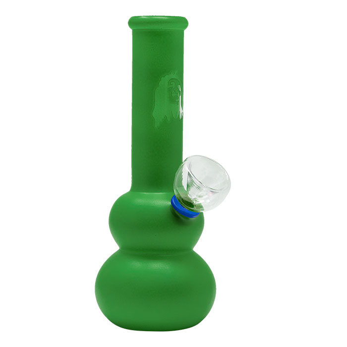 Green Frosted Color Glass Bong 7 Inches