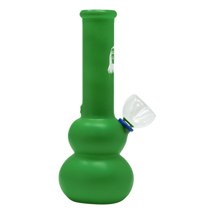 Green Frosted Color Glass Bong 7 Inches