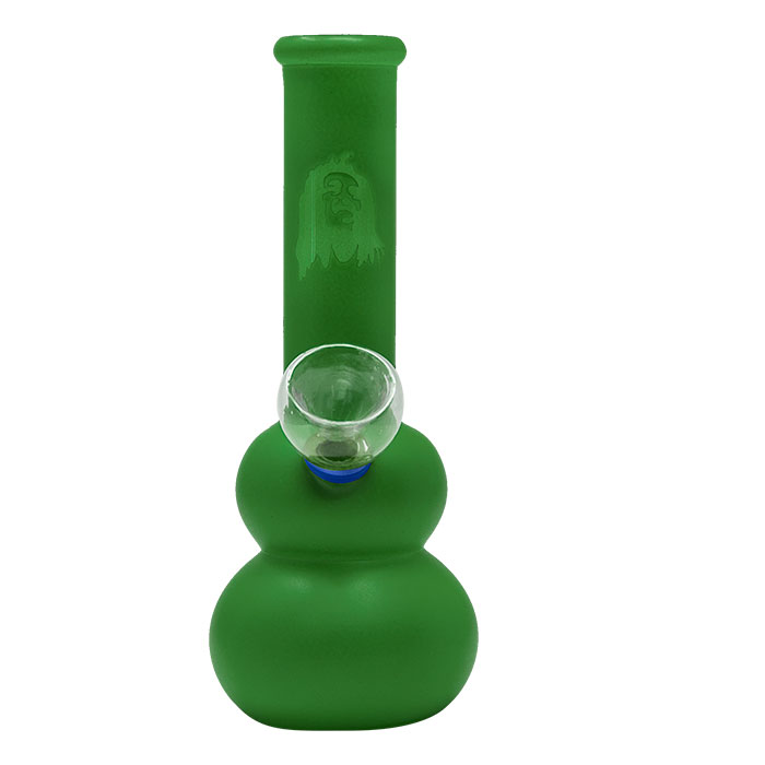 Green Frosted Color Glass Bong 7 Inches