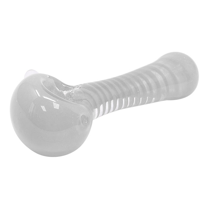 White Mystic Swirl 4 Inches Glass Pipe 