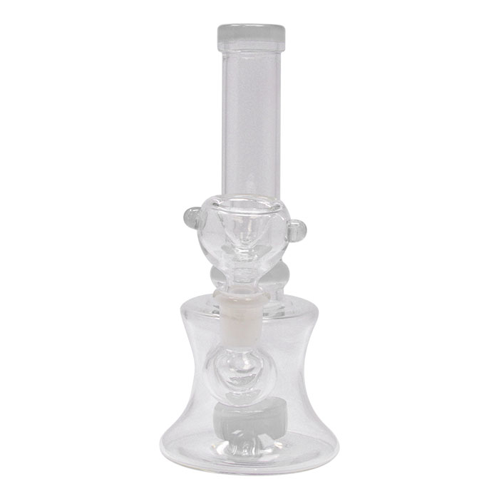 White Classic 7 Inches glass Bong  