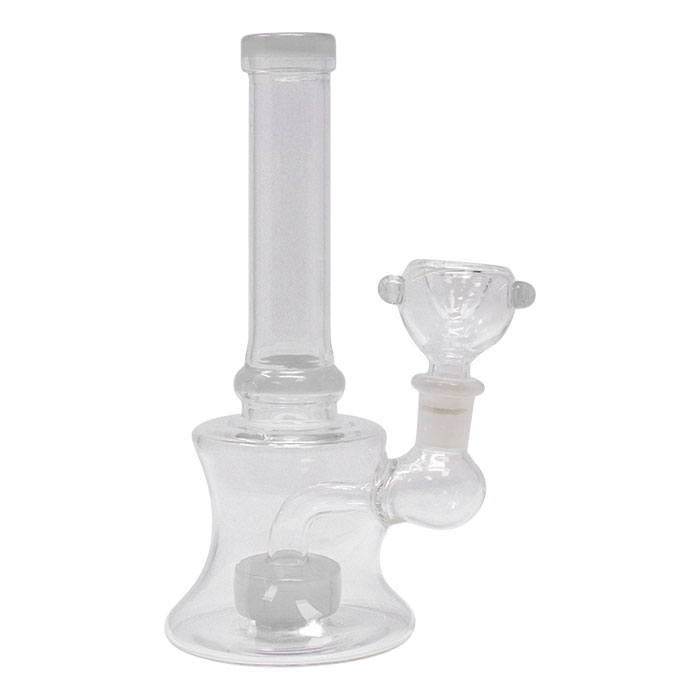 White Classic 7 Inches glass Bong  