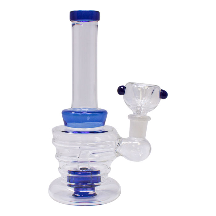 Blue Classic 7 Inches glass Bong  