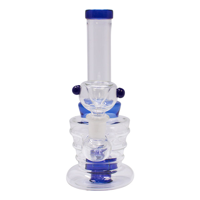 Blue Classic 7 Inches glass Bong  