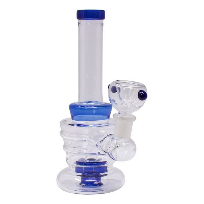 Blue Classic 7 Inches glass Bong  