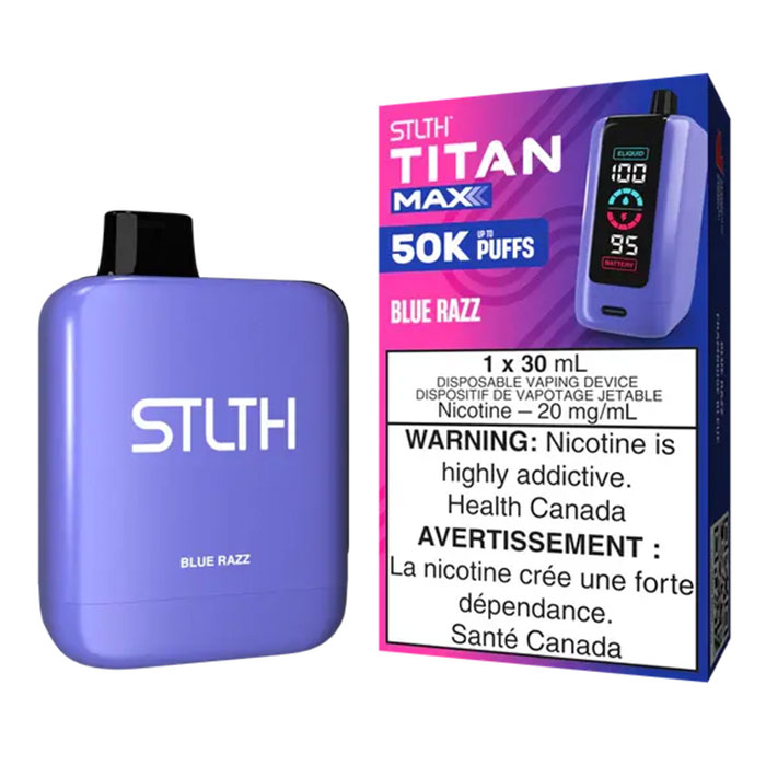 (Stamped) Blue Razz Stlth Titan 50000 Puffs Disposable Vape Ct 4