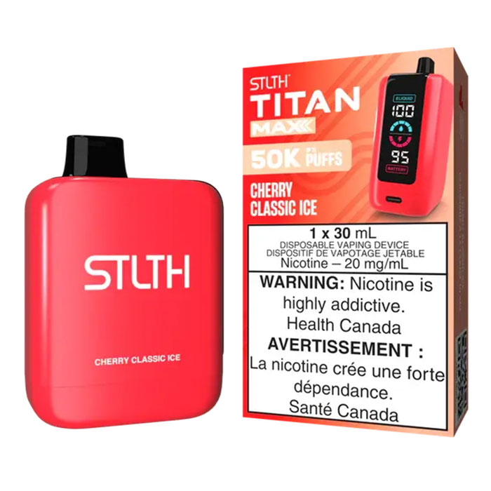 (Stamped) Cherry Classic Ice Stlth Titan 50000 Puffs Disposable Vape Ct 4