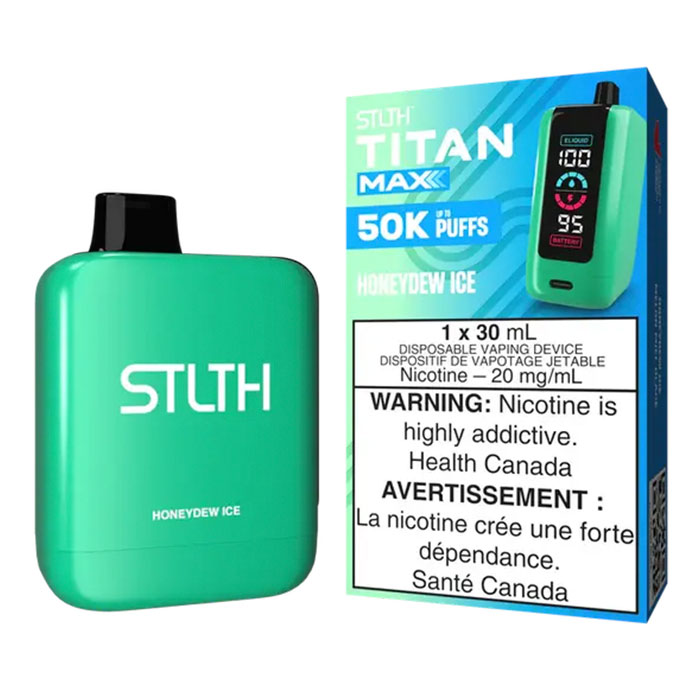 (Stamped) Honeydew Ice Stlth Titan 50000 Puffs Disposable Vape Ct 4