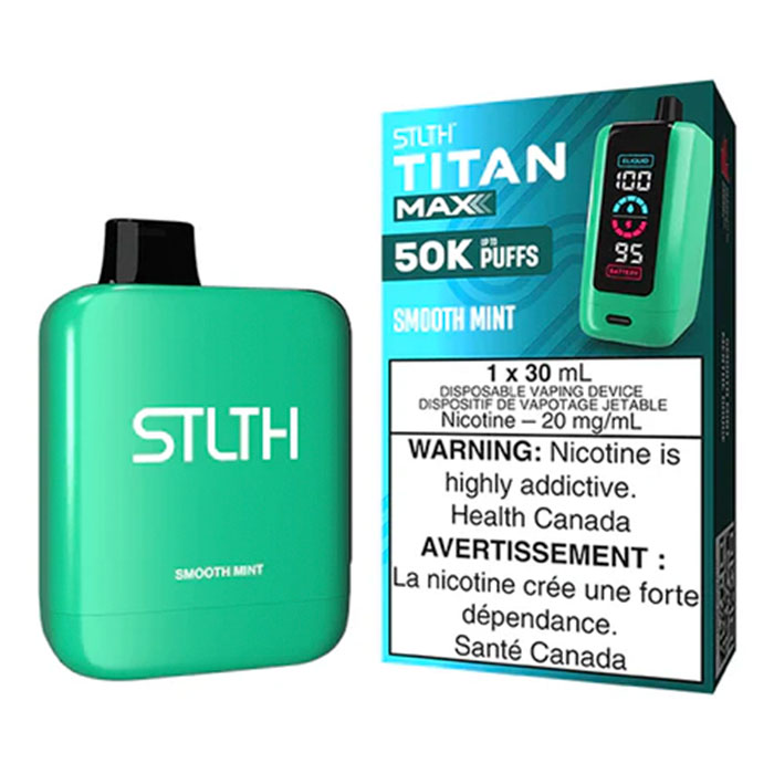 (Stamped) Smooth Mint Stlth Titan 50000 Puffs Disposable Vape Ct 4