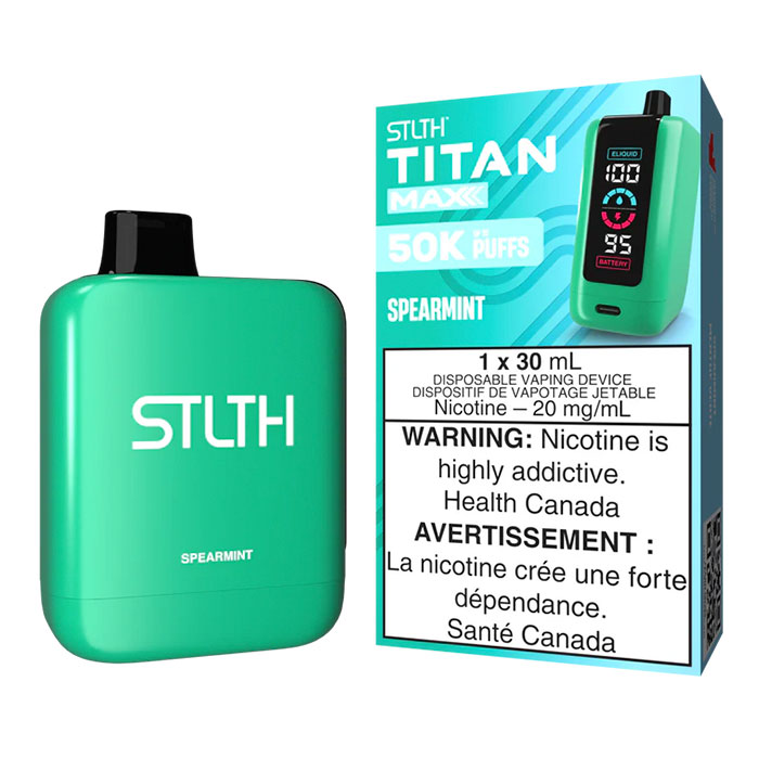 (Stamped) Spearmint Stlth Titan 50000 Puffs Disposable Vape Ct 4