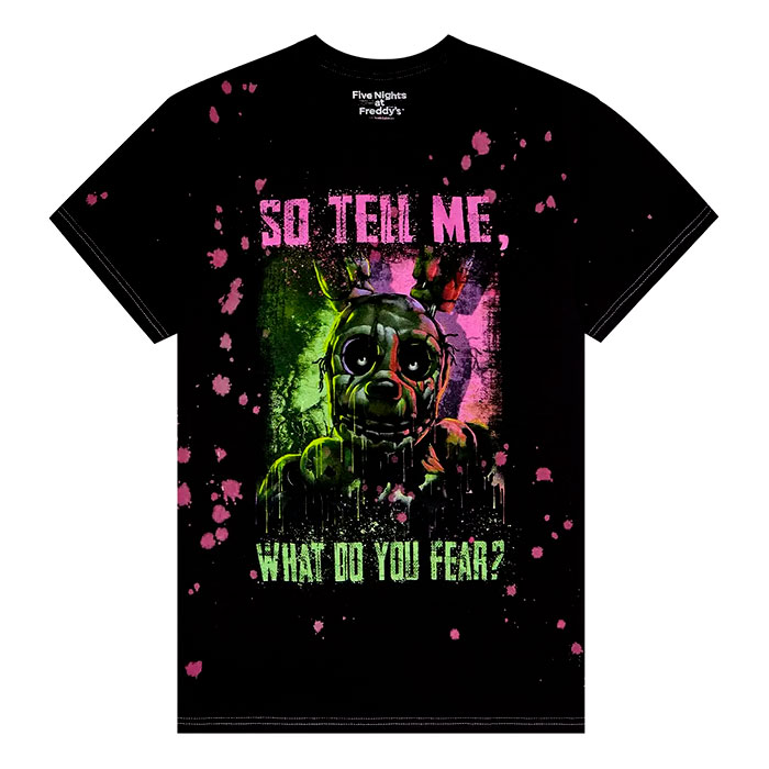 Black Short Sleeves So Tell Me What Do You Fear Graphic T-Shirt