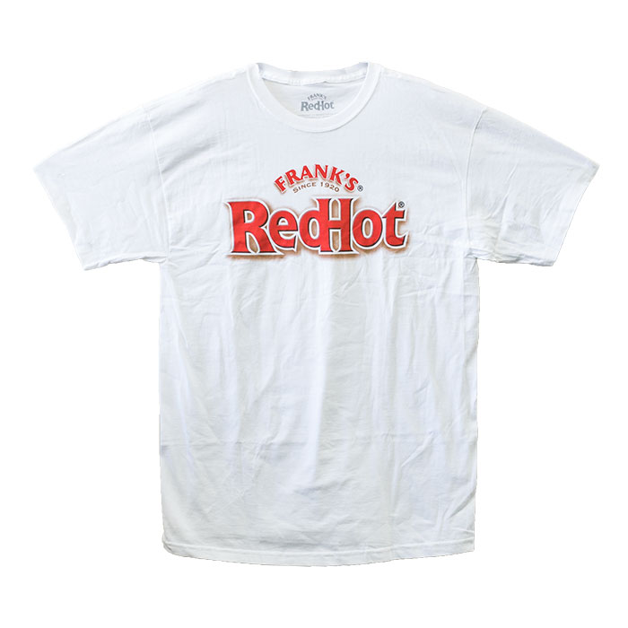 Men's White Short Sleeve Red Hot Frank's Since 1920 Graphic T-Shirt