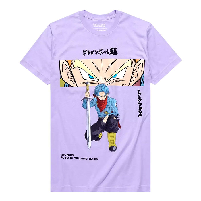 Unisex Purple Short Sleeve Trunks Future Trunks Saga Graphic T-Shirt